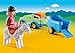 PLAYMOBIL 1.2.3 Car with Horse Trailer