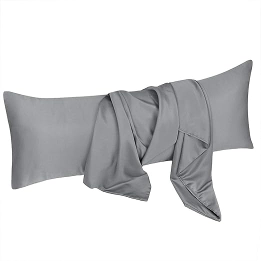 Amazon Com Uxcell Body Pillow Cover 20x54 Inch Light Gray Silky