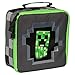 JINX Minecraft Creepy Creeper Insulated Kids School Lunch Box, Gray/Black, 8.5 inch x 8.5 inch x 4 inch