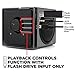GOgroove BlueSYNC BX Portable Wireless Bluetooth Speaker - Rechargeable Compact Speaker with NFC, AUX and USB Inputs, Mic, Playback Controls for Flash Media, 4-6 Hour Battery (Wireless, Silver)