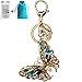 Bolbove Diamond Butterfly Keychain Sparkling Keyring Crystal Rhinestones Purse Pendant Handbag Charm