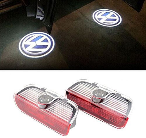 TENGFEI Car LED Projector Door Lamp Ghost Shadow Welcome Light Laser Emblem Logo Kit 1Pair (Volkswagen)