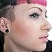 BodyJ4You 54PC Ear Stretching Kit - 14G-00G Beginner Gauges - Black Acrylic Tapers Spirals No Flare Plugs O-Rings - Lightweight Expanders Unisex Men Women
