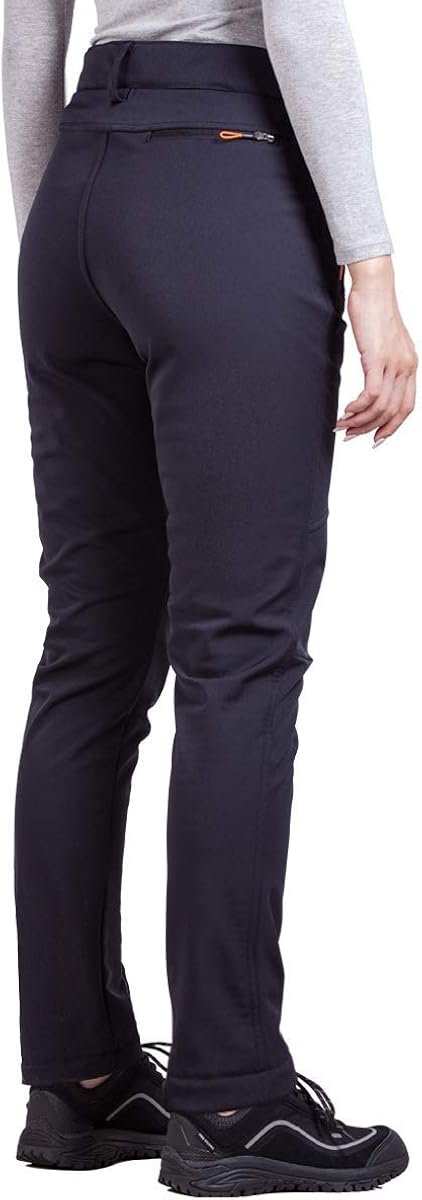 FREE SOLDIER Outdoor Women's Snow Ski Pants Soft Shell Fleece Lined Pants Water Resistant Camping Hiking Nylon Pants : Clothing