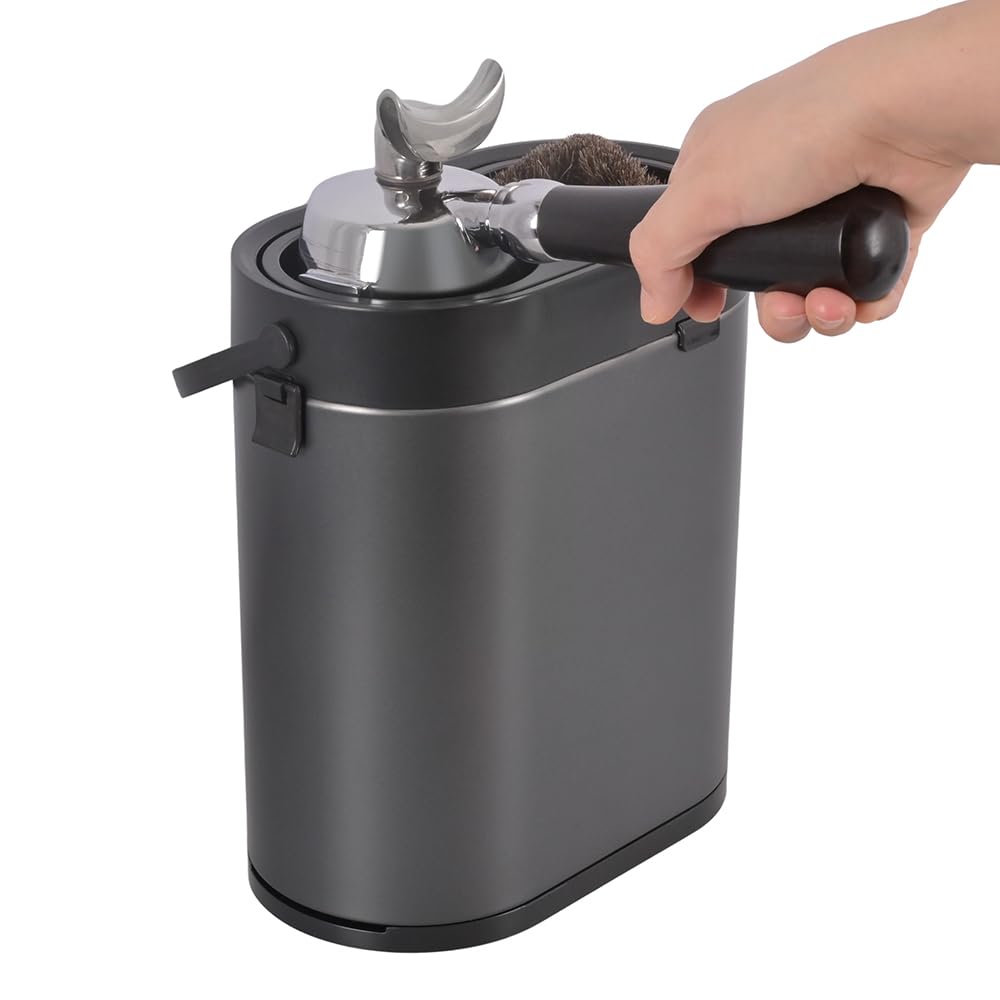 Photo 1 of CAFEMASY Automatic Portafilter Cleaner Machine Electric Espresso Coffee Knock Box for Cleaning Espresso Coffee Puck Espresso Accessories Tools for Home or Commercial Coffee Bar