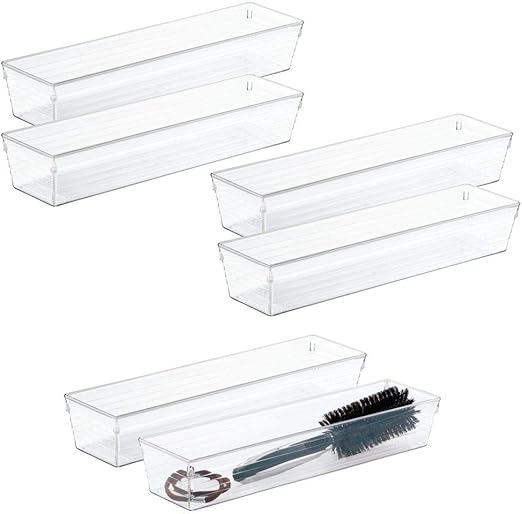 Amazon Com Mdesign Bathroom Vanity Drawer Storage Organizer Tray