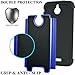 COVRWARE HTC Desire 510-3 in 1 Bundle - Armor Defender Series Protective Case [HD Film & Aluminum Stylus Pen] - Black