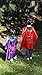 SPESS Superhero Capes and Masks 4 Pack Cartoon Satin Capes Set for Kids