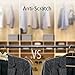 Padded Clothes Hangers for Sweaters – Women Padded Coat Hangers- Foam Hanger Non Slip Satin Canvas Covers for Adults Wedding Bridesmaid (Pack of 10)