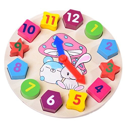 wooden watch clock