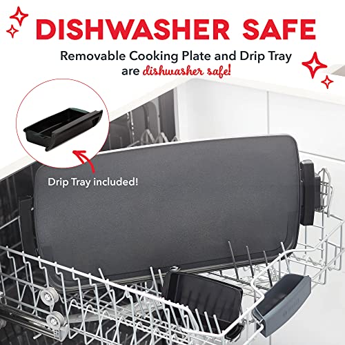 DASH Deluxe Everyday Electric Griddle with Dishwasher Safe Removable