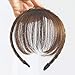 Lurrose Front Hair Bangs Wig Headband Braids Hair Accessories (Light Brown)thumb 4