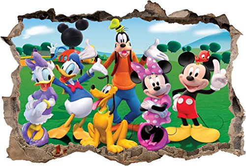 Mickey Clubhouse Smashed Wall Decal Graphic Wall Sticker Art Mural Disney H795, Huge