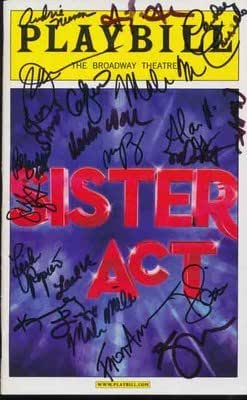 Sister Act Hand Signed Ny City Playbill Signed By All Awesome Musical - Memorabilia at Amazon's ...