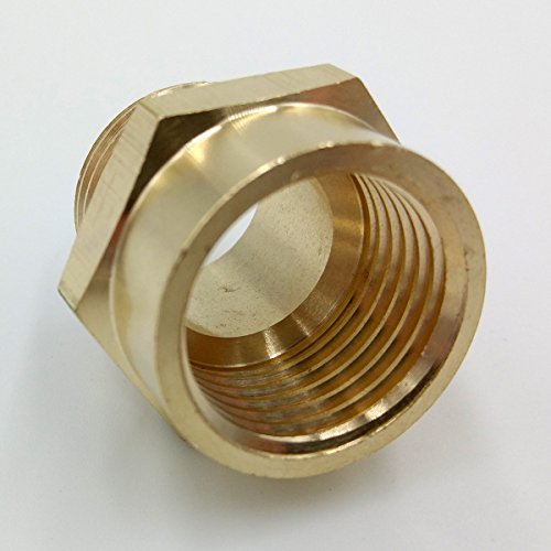 BOWSEN Pipe Fitting Adapter Female G1/2" Thread to Male NPT1/2" Thread Lead Free (1-Piece)