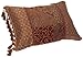 Croscill Galleria Boudoir Pillow, 20-inch by 15-inch, Red