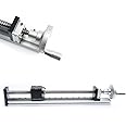 Manual Linear Actuator Sliding Table Linear Guide Sliding Table Linear Stage Actuator Cross Slide Table Linear Slide Guide Rails Ball Screw Guide Sliding Table W/Handwheel, Stroke 200/900mm (900mm)