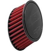 AEM 21-201DK Universal DryFlow Clamp-On Air Filter: Round Tapered; 2.5 in (64 mm) Flange ID; 5.125 in (130 mm) Height; 6 in (152 mm) Base; 5.125 in (130 mm) Top