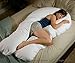 Moonlight Slumber Comfort-U Body Pillow + Navy Plush Pillowcase Cover (Full Size)