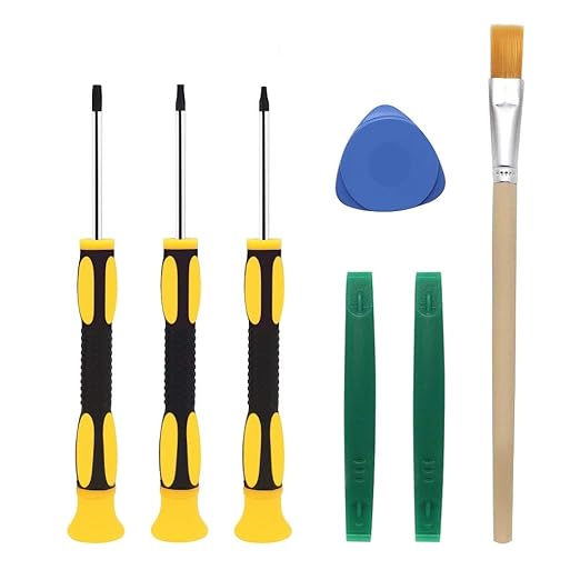 Hysagtek Präzisions Torx Schraubendreher-Set T6 T8 T10 Star Schraubendreher mit Bürste für PS3, PS4, Xbox One Controller, Xbo