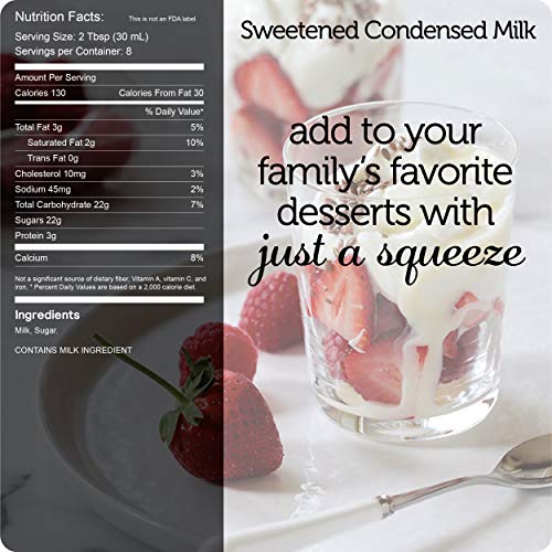 La Lechera Squeeze Variety Pack (4 Count) – Three Sweetened Condensed Milk and One Dulce de Leche in Resealable, No-Spill Bottles - Add Rich, Creamy Texture to Sweet Dishes