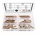 Baby Bed Crib Screws Assortment Hardware Replacement Kit, M6 x20mm/ M6 x30mm/ M6x40mm/ 50mm/ 60mm/ 70mm/ 80mm Hex Drive Socket Cap Screws Barrel Nuts for Beds Headboards Chairs Furniture