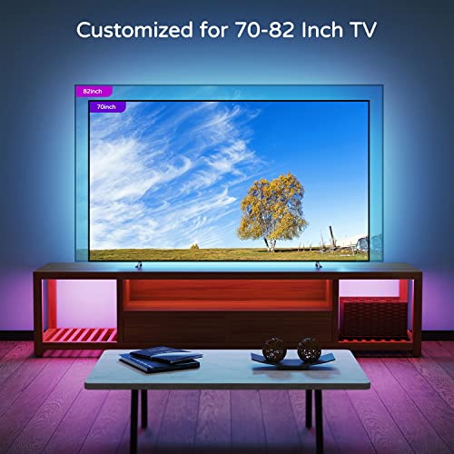 HAMLITE Led Lights for TV 70 75 80 82 Inches, 18Ft USB TV LED Backlight