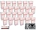 Red and White Striped Paper Popcorn 24 Bags - Bonus 1 Movie Night Snack Tray (Plus Party Planning Checklist by Mikes Super Store)