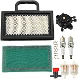 MIU11286 Air Filter with LG808656 Fuel Pump Tune-Up Kit for John Deere LA120 LA130 LA135 LA140 LA145 LA150 X130R X140 X155R X165 D130 D140 L111 L118 L120 Lawn Mower Tractor Snow Blower