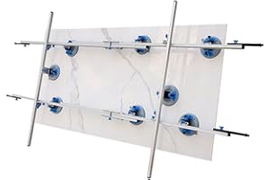 RAIZIDOM Raizi CarriX™ Telescopic large format tile carrier With 8 inch Rubber Vacuum Cups (1.9-3.6m(With Cross Bar))