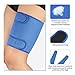 Thigh Support Brace, Hamstring Wrap Compression Sleeve with Anti-Slip Strip Support Thigh Quad Sprains, Tendonitis, Strains, Pulled Muscle Injury Rehab and Recovery, Fits Men and Women (Blue)