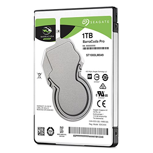 Seagate 1TB BarraCuda Pro SATA 6Gb/s 128MB Cache 2.5-Inch Internal Hard Drive (ST1000LM049)