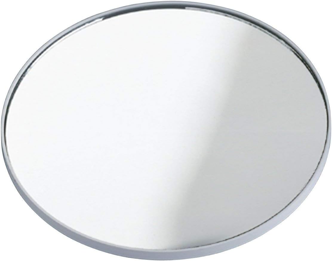Wenko 3660010100 Magnifying Mirror Self-Adhesive 3x Magnifying 12 cm Diameter, Chrome, 12L x 0.5W cm