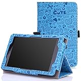 MoKo Case for Fire HD 6 - Slim Folding Cover for Amazon Kindle Fire HD 6 Inch 2014 Tablet, Cutie Charm BLUE