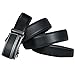 Men's Leather Ratchet Dress Belt with Automatic Buckle - Long 52