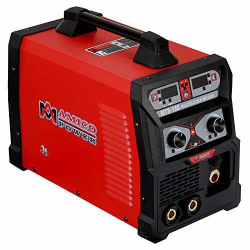 MTS-165, 165-Amp MIG/TIG-Torch/Stick Arc Combo Welder, Weld Aluminum(MIG) 110/230V Dual Voltage Welding (Best Mig Tig Combo Welder)