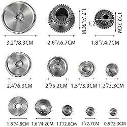 Mophorn 18pcs/Set CJ0618 Lathe Mini Lathe Gears