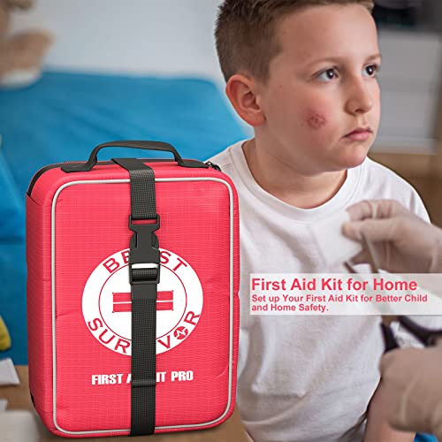 Comprehensive First Aid Kit, with Removable MOLLE System and Labeled