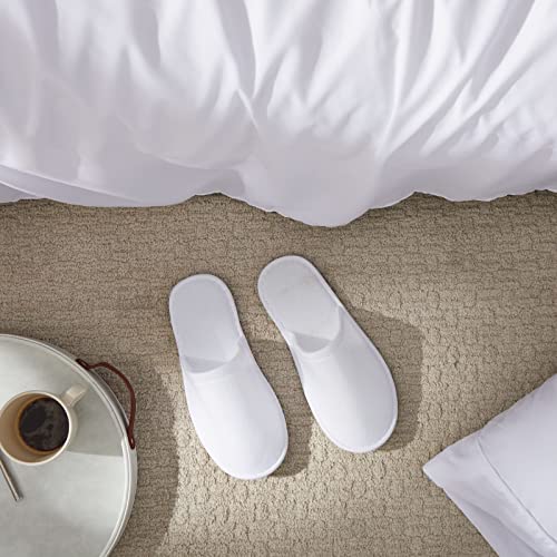 Juvale 24 Pairs Disposable House Slippers for Guests, Bulk Pack for Hotel, Spa, Shoeless Home