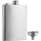 YWQ Solid Flasks Stainless Steel Flask & Funnel Set, 8 oz