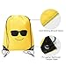 Sakiyr Emoji Drawstring Backpack Bags, 6 Pack Kids Drawstring Bags Party Favors for Girls & Boys Goody Bags (16x13 Inch)