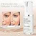 Flawless Color Changing Foundation Warm Skin Foundation Cover Makeup Concealer Cover Foundation Fit for All Skin Types Makeup Foundation with SPF15+ Natural Face Makeup Cream - 40ml