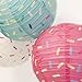Just Artifacts 3pcs 12-Inch Sweet Treat Party Hanging Paper Lantern Kit (Sprinkles)