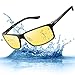 Men's Sports Polarized glasses for Driving at Night Soxick Unbreakable prescription Eye Glasses Yellow Lens 2