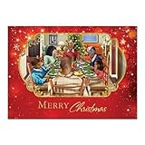 African American Expressions - Family Christmas Dinner/Merry Christmas Boxed Christmas Cards (15 cards, 5