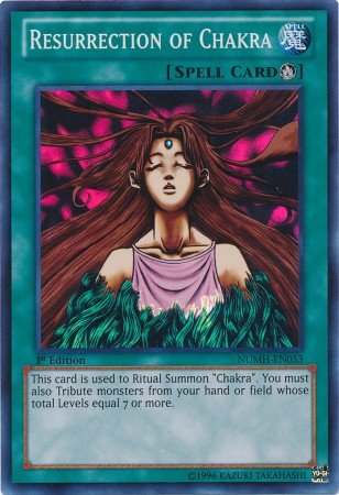 Yu-Gi-Oh! - Resurrection of Chakra (NUMH-EN053) - Number Hunters - 1st Edition - Super Rare