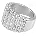 Jude Jewelers Stainless Steel Wedding Engagement Eternity Cluster Cocktail Anniversary Valentine Statement Ring