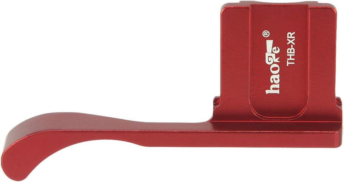 Haoge THB-XR Metal Hot Shoe Thumb Up Rest Thumbs Up Hand Grip Designed for Fujifilm Fuji FinePix X100F X100V X-Pro2 XPro2 X-Pro3 XPro3 Camera Red Better Balance & Grip Convenience - Image 5