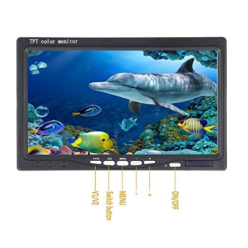 7 ‘pouces Moniteur Couleur 30m 1000tvl Kit De Caméra Vidéo De Pêche Sous-marine, Hd Wifi Sans Fil Pour Ios Android App Prend En Charge L’enregistrement Vidéo Et Prend Des Photos Ccd Couleur Et Caméra