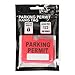 Parking Permit Pass Stock Hang Tags for Employees, Tenants, Students, Businesses, Office, Apartments, 10 Pack (Red)